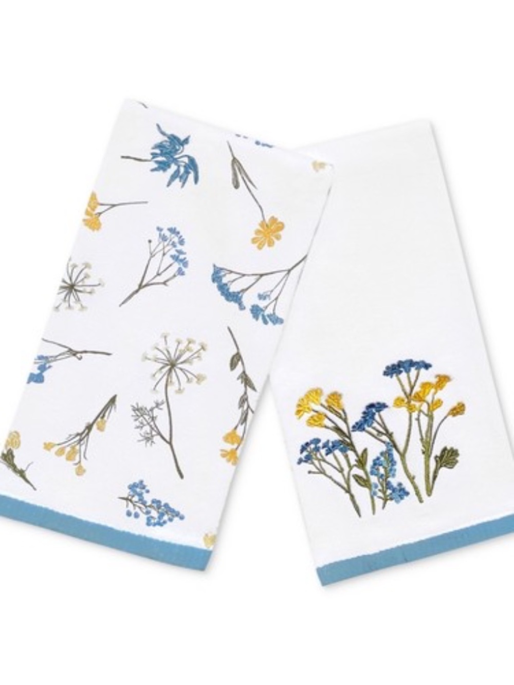 Lenox Wildflowers Embroidered Kitchen Towel  28' L X 18' W